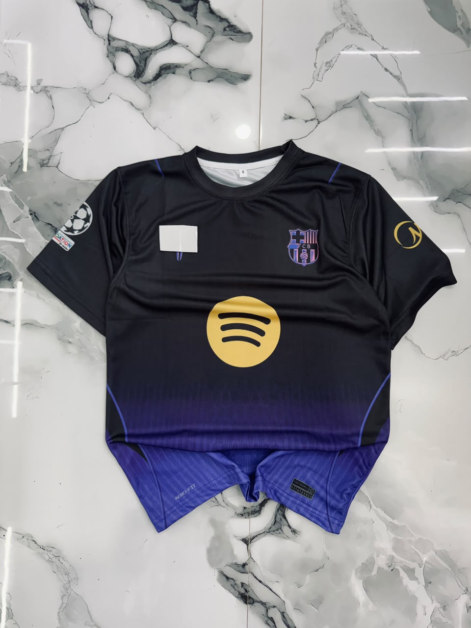 FC Barcelona 2024/25 Away Football Jersey – Black & Purple | Premium Fan Edition