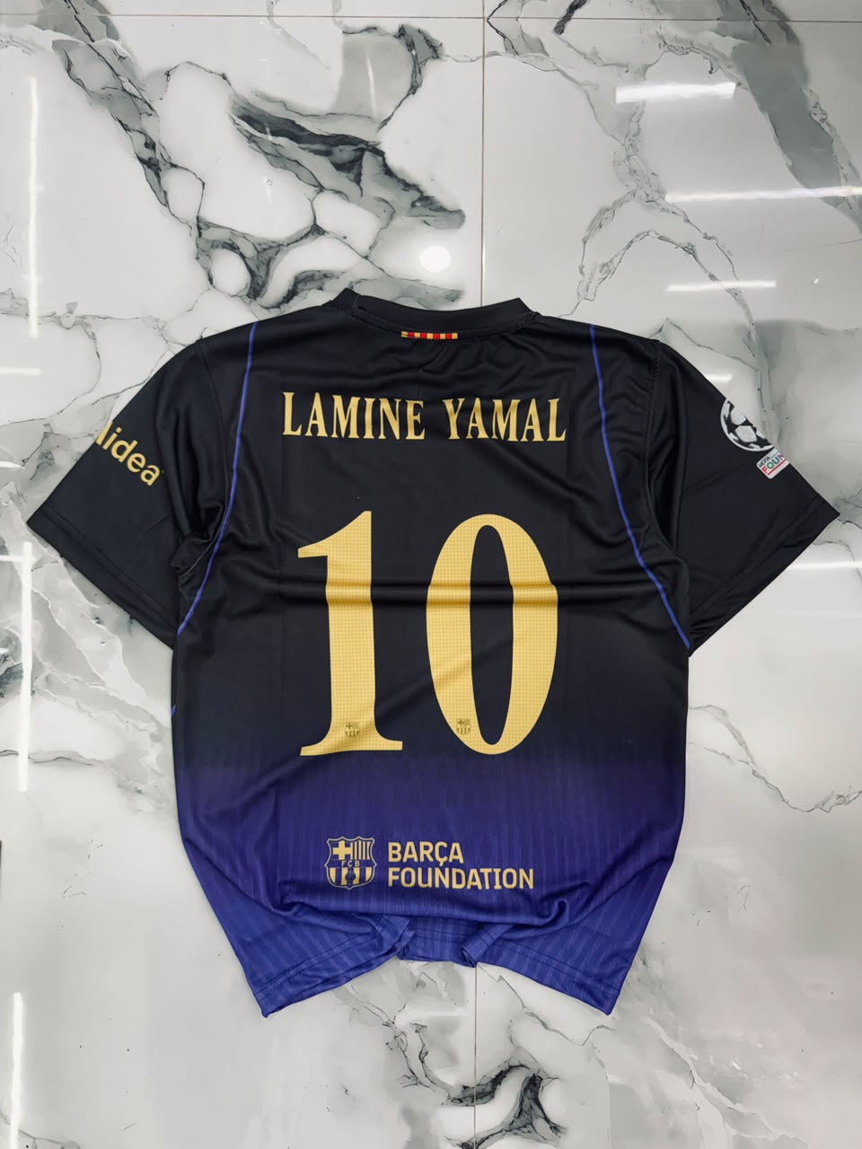 FC Barcelona Lamine Yamal #10 Away Football Jersey – Premium Fan Edition (Black/Purple)