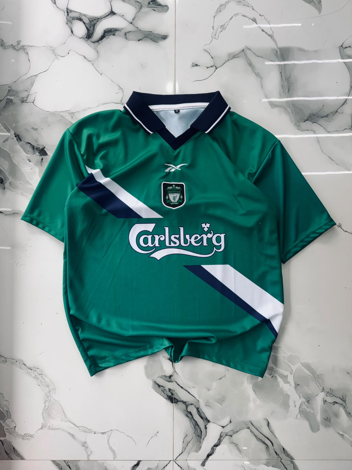 Liverpool Retro Green Carlsberg Football Jersey – Classic Edition