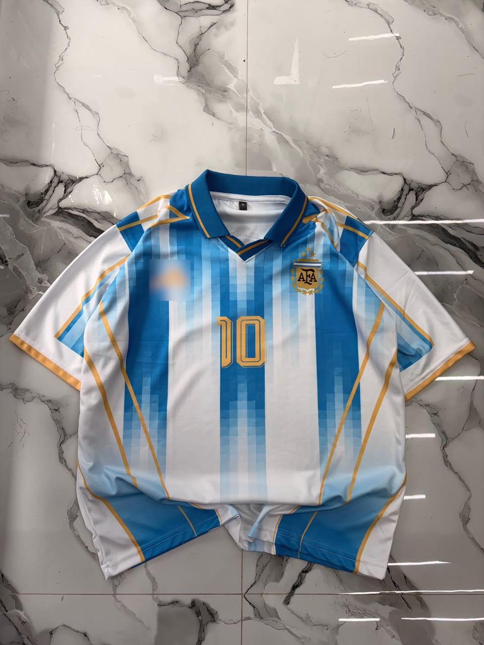 Lionel Messi Argentina #10 Football Jersey