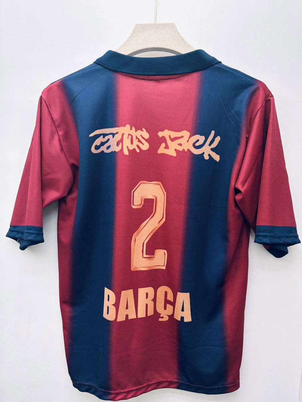 . FC Barcelona × Travis Scott "Cactus Jack" #2 Embroidery Jersey (Special Edition)