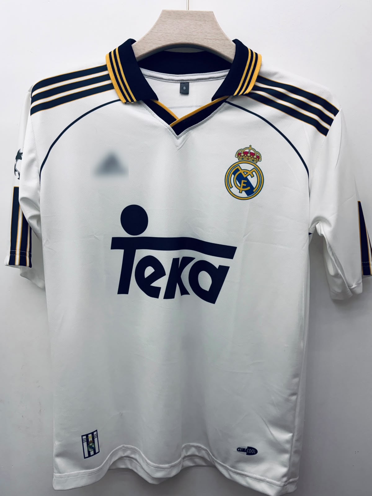 Real Madrid – Roberto Carlos #3 Oversized Collar Embroidery Jersey (1999–2000 Retro Home Kit)