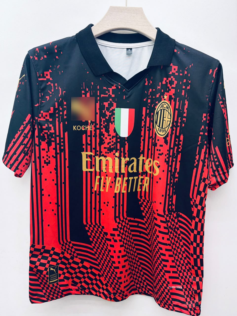 AC Milan – Paolo Maldini #3 Oversized Collar Embroidery Jersey (2022–23 Retro/Concept Digital Pixel Kit)