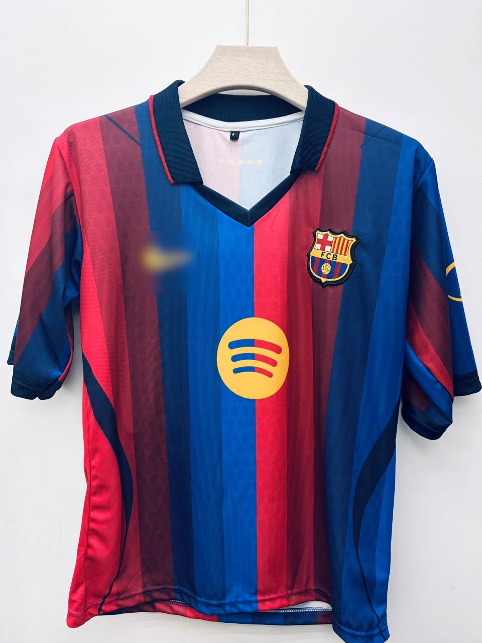 FC Barcelona – Pedri #8 Oversized Collar Embroidery Jersey (2023–24 Home Kit)