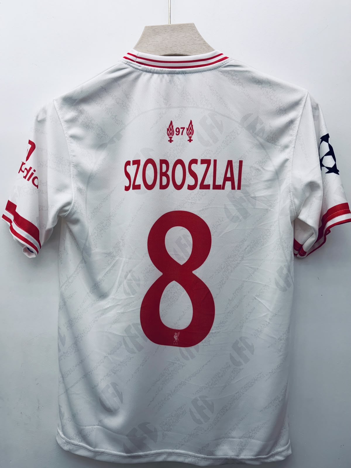 Liverpool FC – Dominik Szoboszlai #8 Round Neck Embroidery Jersey (2024–25 Away Kit)