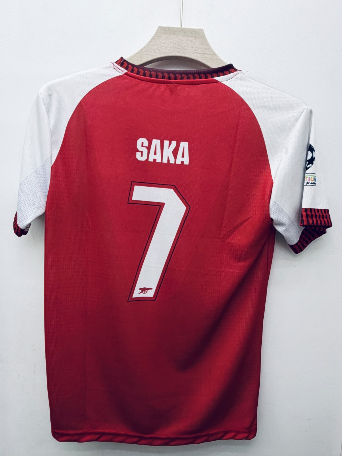 Arsenal – Bukayo Saka #7 Round Neck Embroidery Jersey (2024–25 Home Kit)